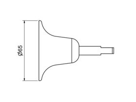 Ram Easy Clean O-Ring Wall Top Assembly Less Handle & Button Chrome (Singular)