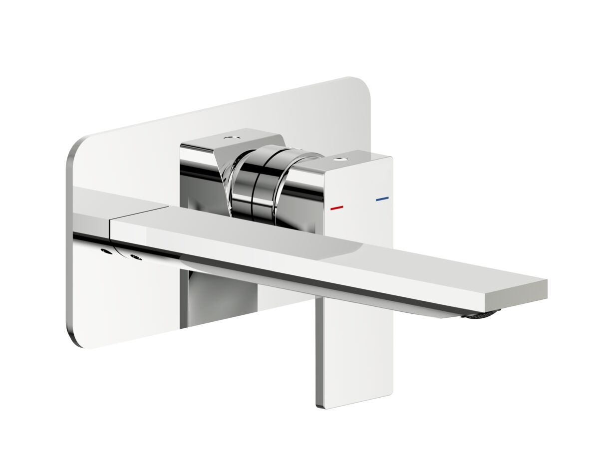 Milli Zato Bath Wall Mixer Set Chrome from Reece