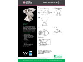 Specification Sheet - 3Monkeez Pedestal Pan S Trap Stainless Steel (3 Star)