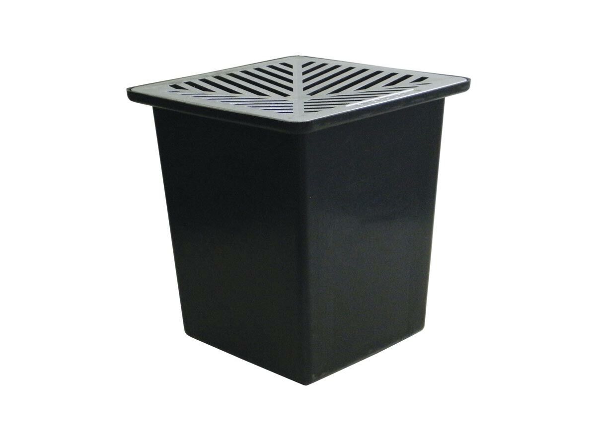 Pit Reece Everhard 250mm Rainwater Pit & Aluminium Plain Grate from Reece