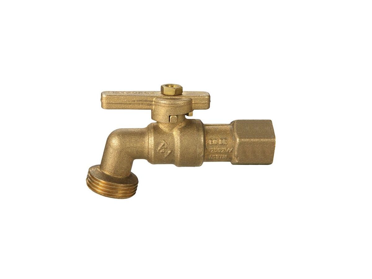 Hose Tap Quarter Turn Brass Female 15mm