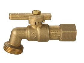 Hose Tap Quarter Turn Brass Female 15mm