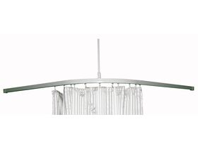 Altrack Shower Curtain Track L-Shaped 1600 x 1600 White