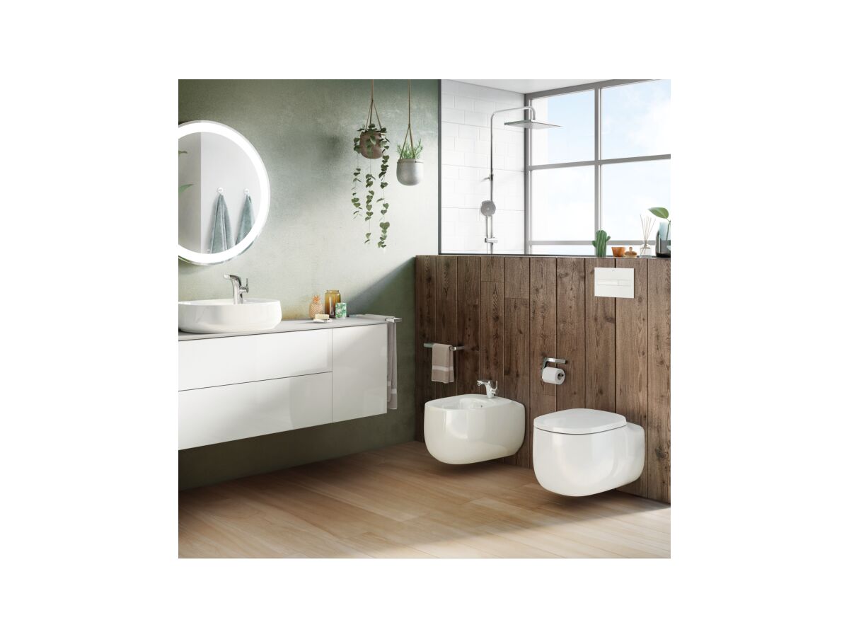 Roca Beyond Wall Hung Rimless Pan & Soft Close Quick ...