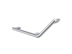 Caroma Opal Support Rail 135 Degree Left Hand Angled Polished Stainless Steel