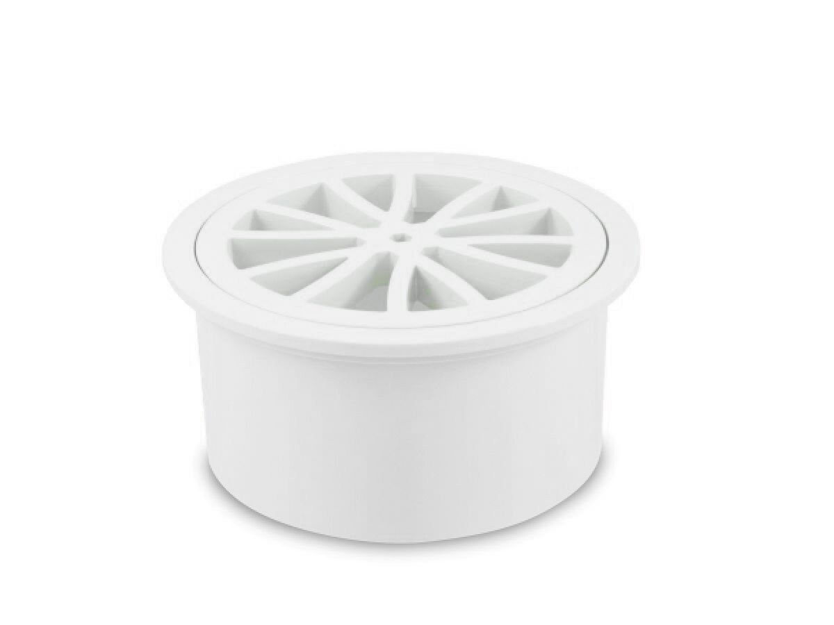 PVC Drop In Grate Round Plain 50mm from Reece