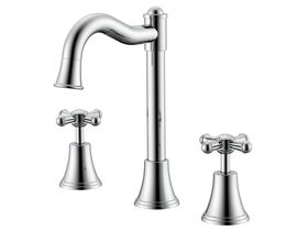 Posh Canterbury English Basin Set Swivel Chrome (4 Star)