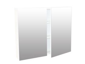 Posh Bristol T-Series 900mm Mirror Cabinet 2 Door White