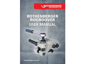 User Manual - Rothenberger Rogroover