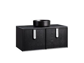 ISSY Adorn Above Counter or Semi Inset Wall Hung Vanity Unit with Two Doors & Internal Shelf with Grande Handle 36