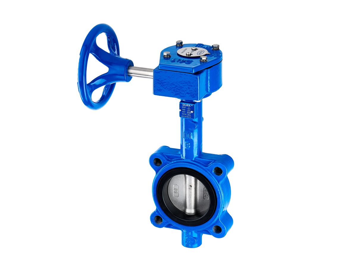 Dura Industrial Butterfly Valve Lugged Table E with Gear Operator 50-80mm