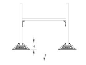 Caddy Pyramid H-Frame Kit - 1500lb