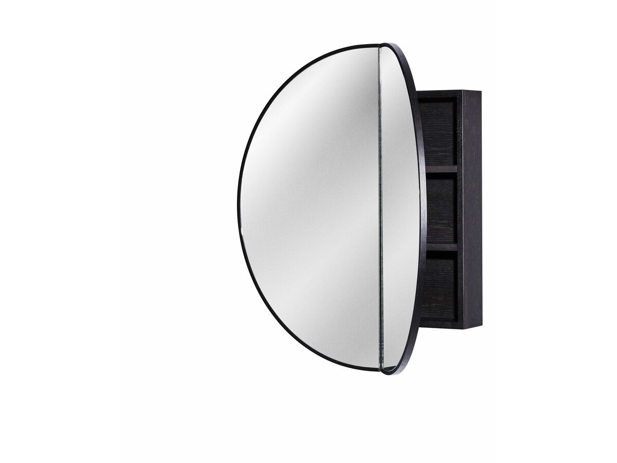 ISSY Halo 1190 x 930mm Rounded Double Mirror with Shaving Cabinet