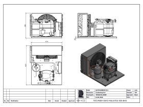 Tecumseh Condensing Unit R404A CAJT9510ZMHR-FZ-S 1 HP