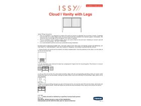 Installation Instructions - ISSY Cloud I Wall Hung Vanity Unit with Legs