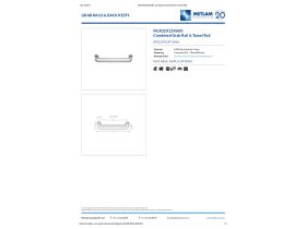 Specification Sheet - Grab Rail 32mm with Towel Rail Bar 25mm Combo