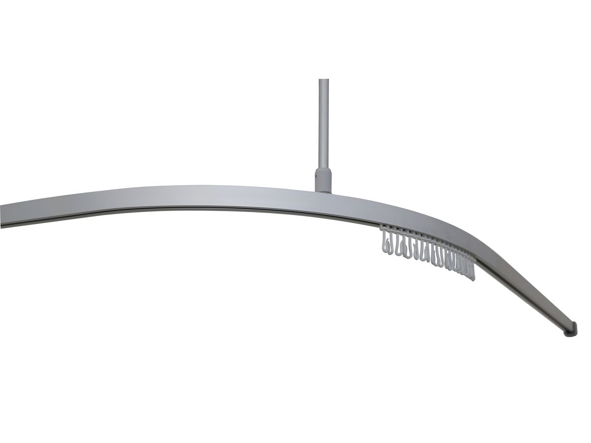 RBA Aluminium Shower Rail 90 Degree 1.2 x 1.2m