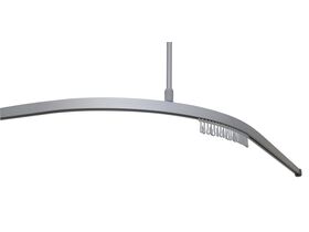 RBA Aluminium Shower Rail 90 Degree 1.2 x 1.2m