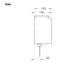 Wall Mounted Pull Chain Cistern Stainless Steel (3 Star)