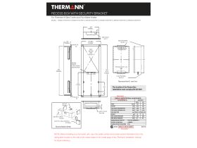 Installation Instructions - Thermann 6 Star Recess Box