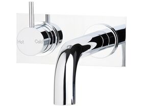 Scala 32 Curved Bath / Basin Mixer Outlet System Left Hand Chrome