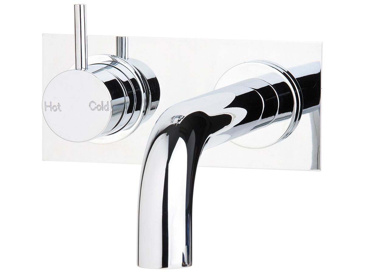 Sussex Scala 32mm Curved Wall Basin Mixer Tap System Left Hand Mixer