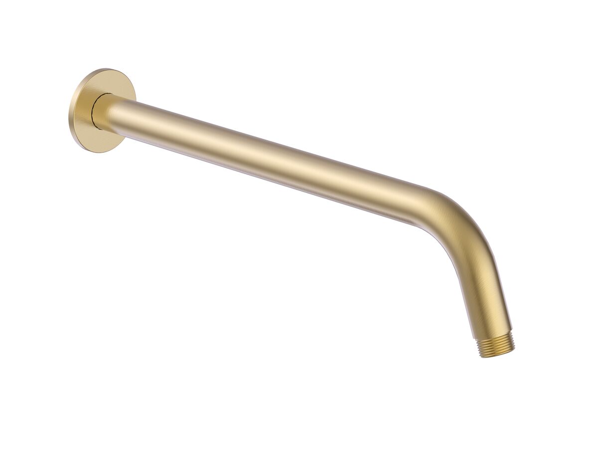 Mizu Drift Wall Straight Shower Arm Only Brushed Gold from Reece