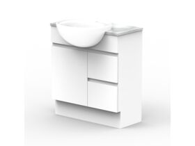 ADP Essence MKII Semi Recess Vanity Unit with Kick 1 Door, 2 Drawers No Basin 750mm