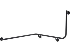 Mizu Drift 1110 x 1030 x 600 x 90 Degree Accessible Grab Rail Modular - Left Hand Matte Black