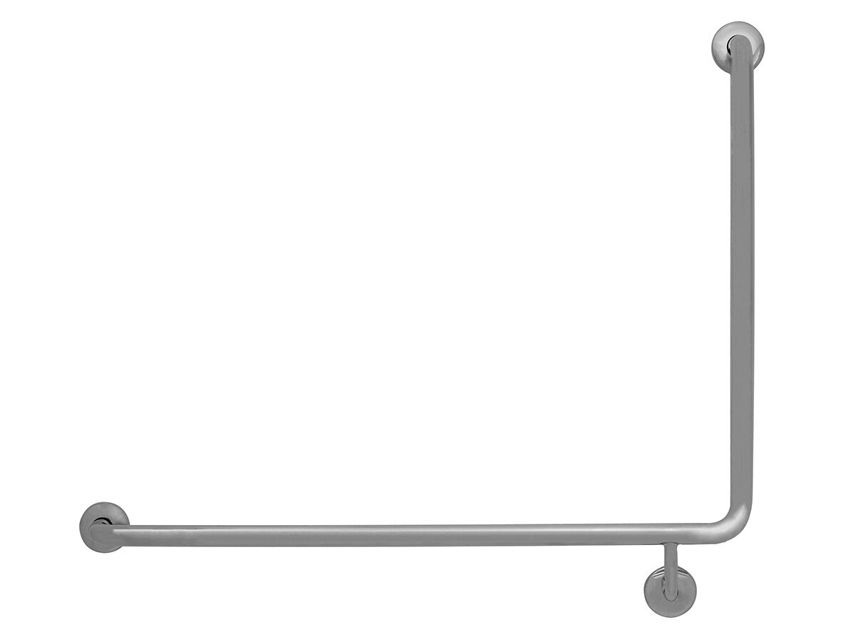 RBA Grab Rail 90 Degree 950mm x 700mm High Left Hand Stainless Steel Polished