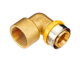Duopex Gas Crimp Female Elbow 40mm x 1 1/4"