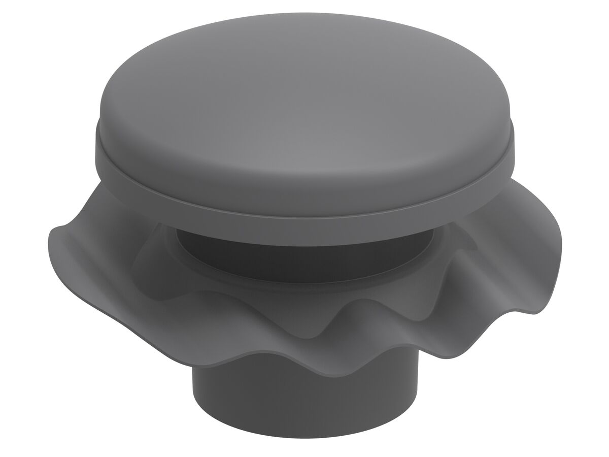 Corrugated Bal Vent Round Flashing - Basalt