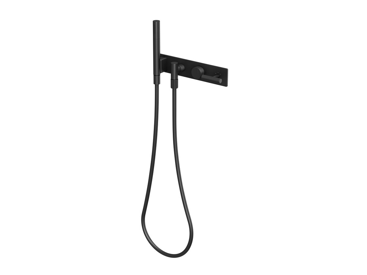 Hero - Milli Etch Progressive Shower Mixer Tap System with Handshower Matte Black (3 Star)