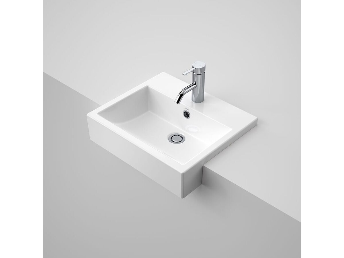 Caroma Liano Nexus Semi Recessed Basin No Taphole White