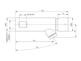 Armitage Shanks Avon 21 Self Closing Bib Taps (6 Star)