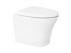American Standard Signature Hygiene Rim Back to Wall Pan with Soft Close Quick Release White Seat (4 Star)