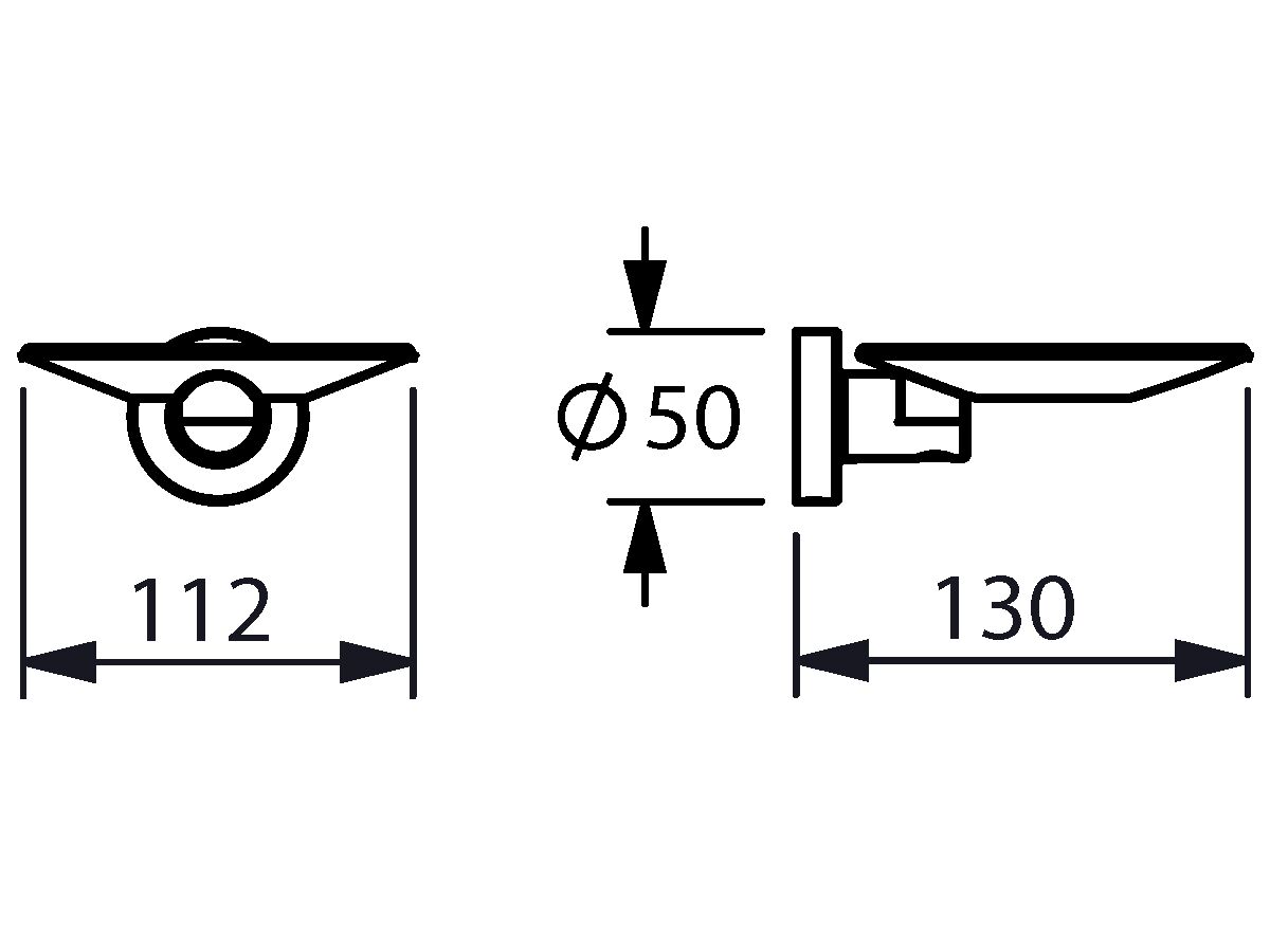 Sonia Tecno Soap Dish Chrome from Reece