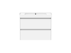 Roca Ona Vanity All Drawer Twin Centre Bowl 800mm Matte White