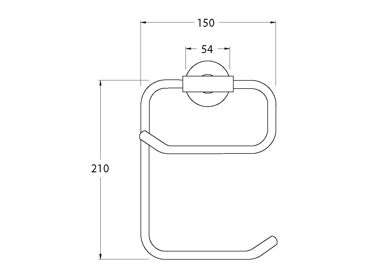 Scala Double Stirrup Toilet Roll Holder Chrome from Reece