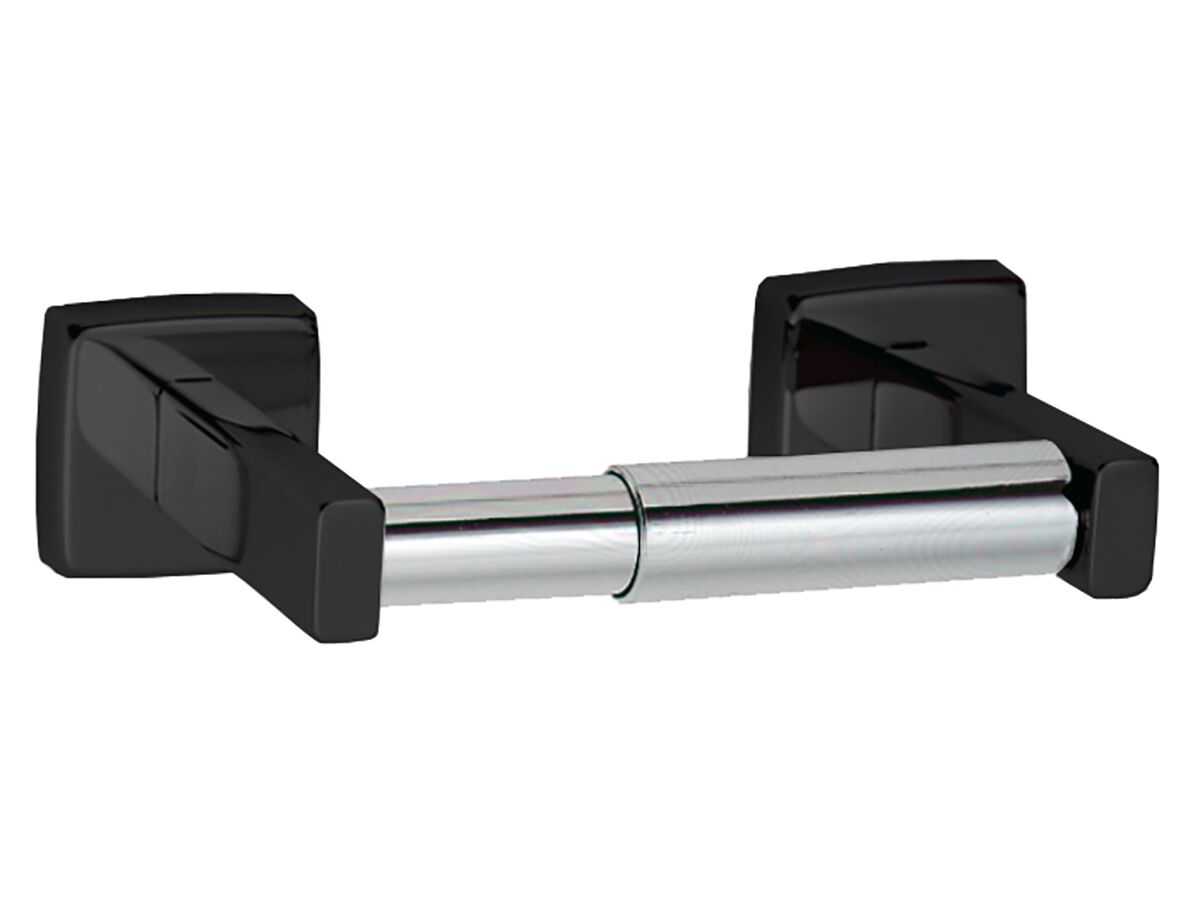 Stainless Steel Single Toilet Roll Holder Matte Black