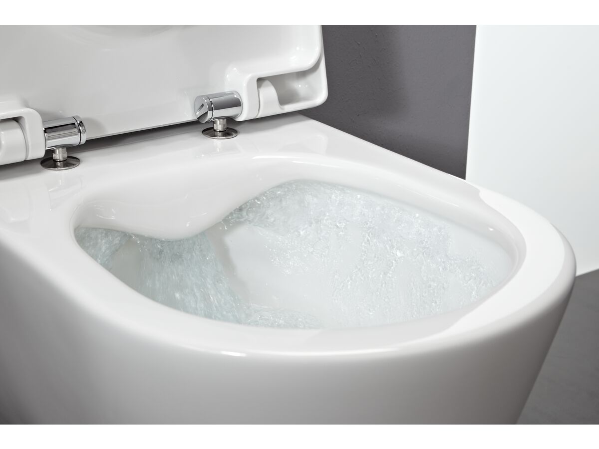 LAUFEN Pro A Rimless Back to Wall Pan and Soft Close Seat White (4 Star