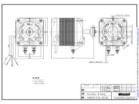 Technical Drawing - EBM Q Motor M4Q045-EF01-38