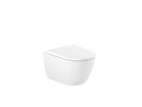 Roca Ona Wall Hung Rimless Toilet with Soft Close Quick Release Toilet Seat (4 Star)