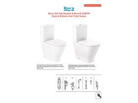 Installation Instructions - Roca The Gap Round & Square Close Coupled Back To Wall Rimless Overheight Back & Bottom Inlet Toilets (4 Star)