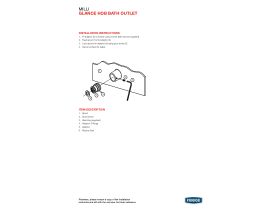 Installation Instructions - Milli Glance Hob Bath Outlet Chrome