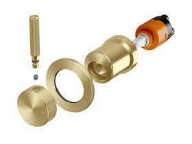 Hero - Milli Etch Shower Mixer Tap Trimset Brushed Gold