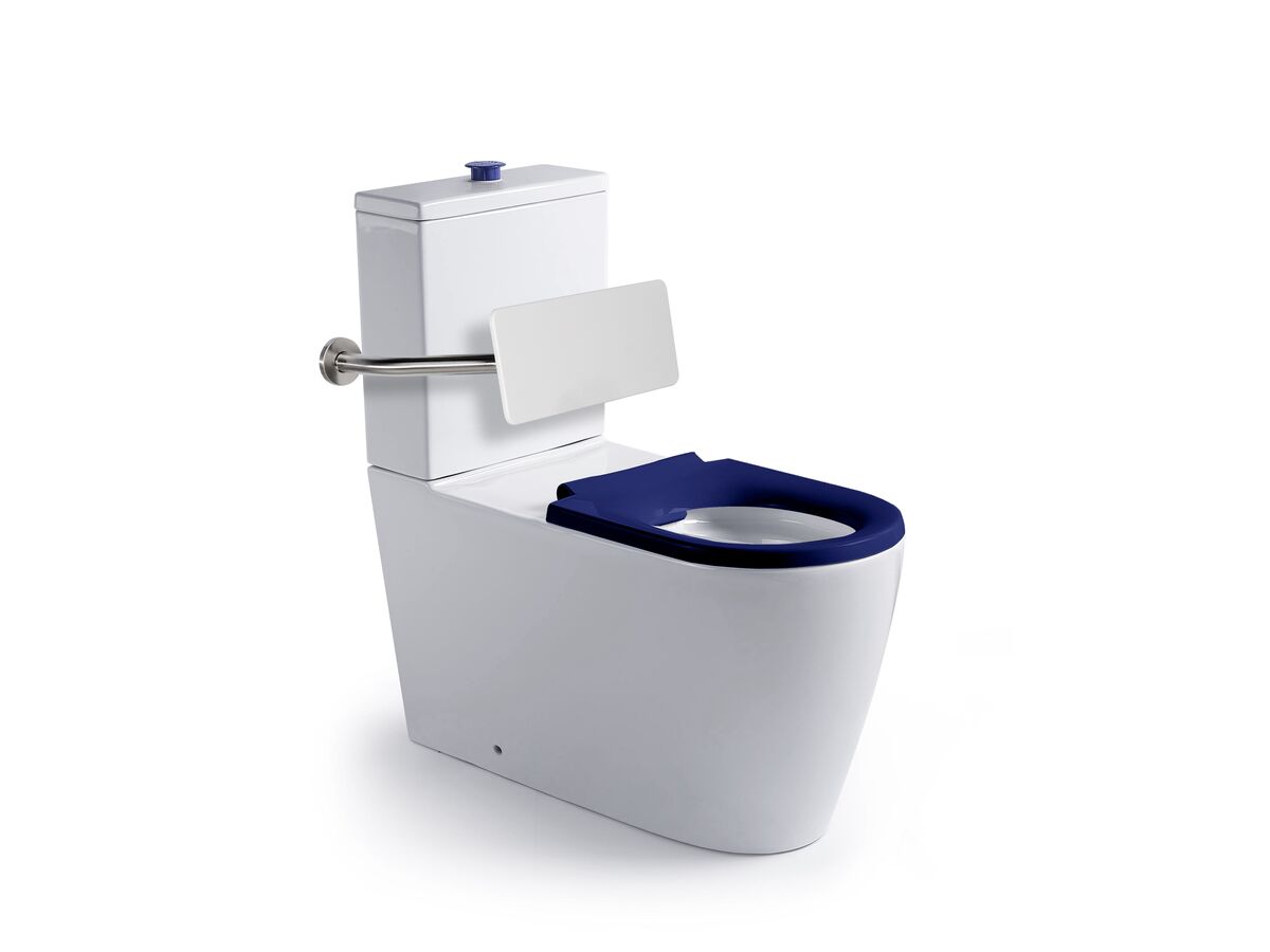 Wolfen 800 Close Coupled Back to Wall Rimless Toilet Suite with Single