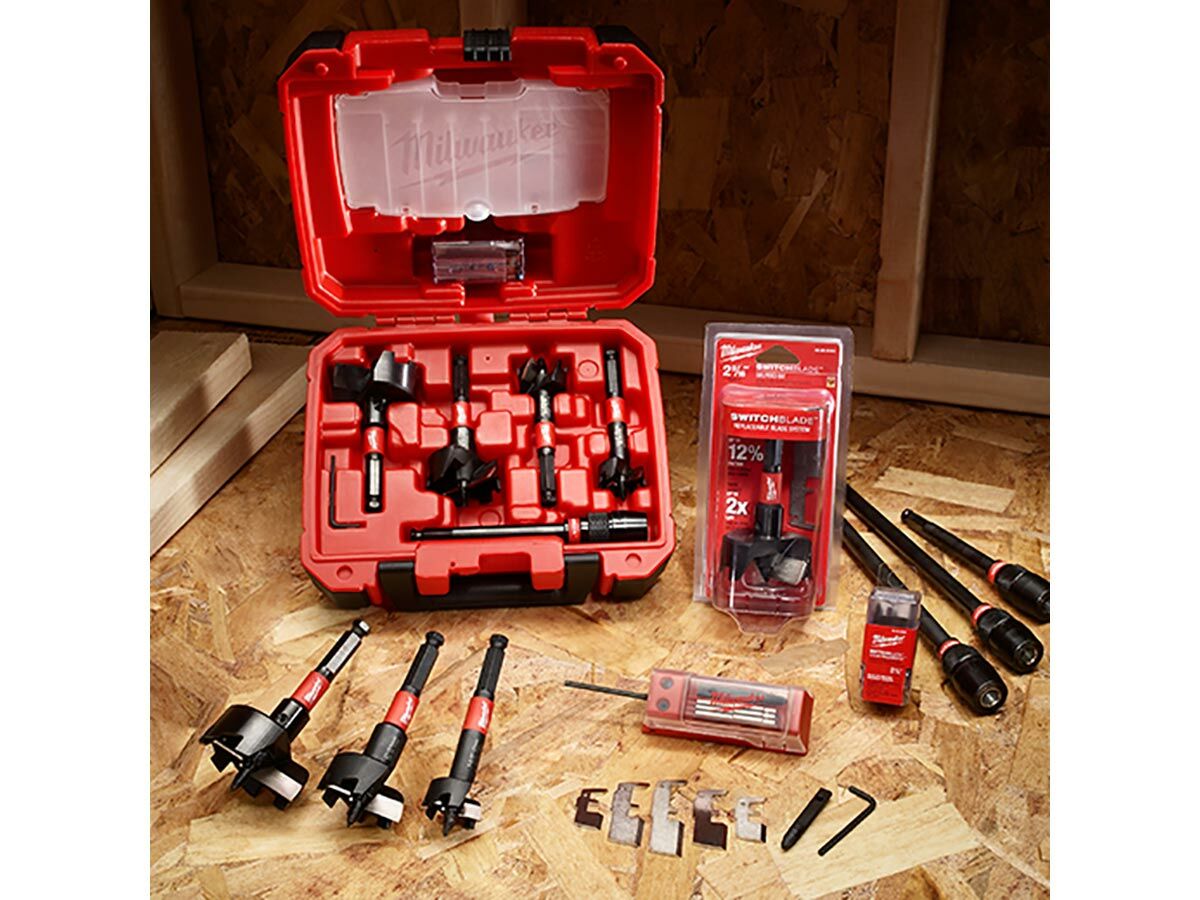 Milwaukee Switch Blade Self Feed Bits 35, 38, 54, 65mm from Reece