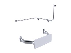 Mizu Drift Continuous Accessible WC Kit Left Hand Polished Stainless Steel