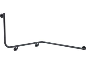 Mizu Drift 1110 x 1030 x 600 x 90 Degree Accessible Grab Rail Modular Right Hand Brushed Gunmetal